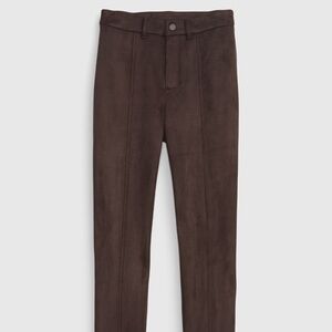 GAP Mid Rise Vegan Suede Skinny Pants